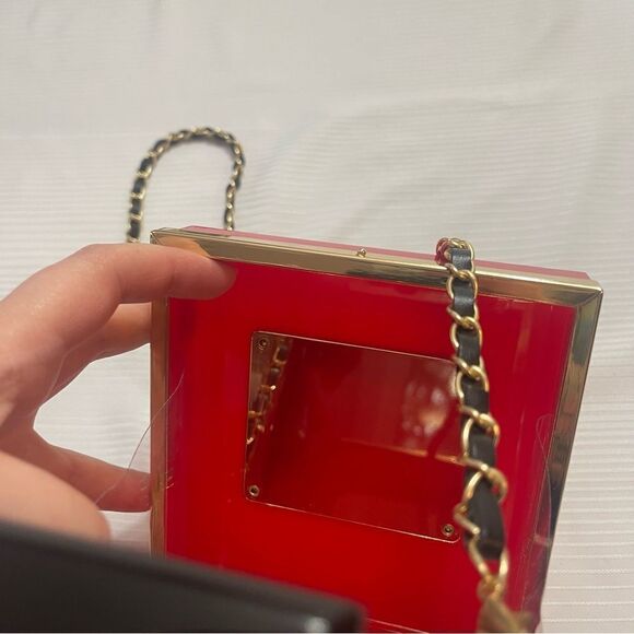 Candy Apple Red Paris Shoulder Bag Purse Handbag - Picture 12 of 12